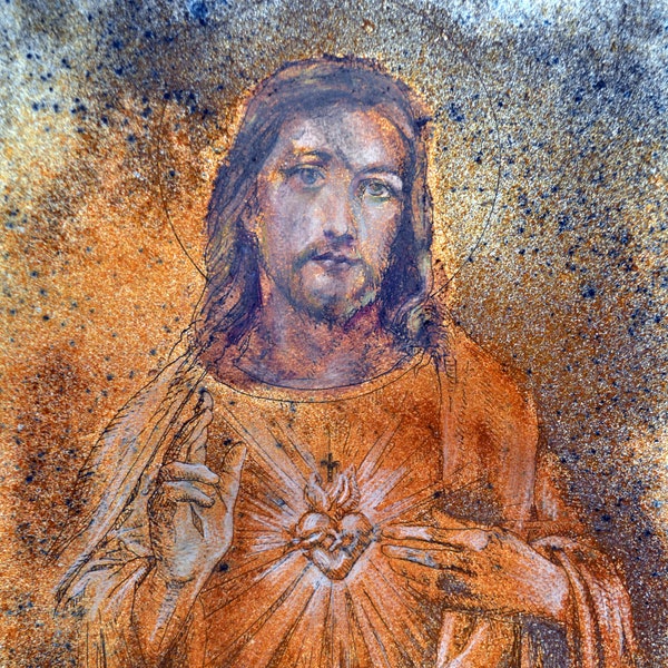 Sacred Heart of Jesus and consecration prayer | A7 PrayerCard