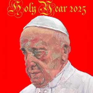 Papa Francisco Ano Jubilar 2025 Oração e Cartão Comemorativo