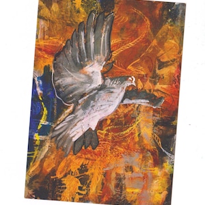 Lampe von Notre Dame | A6 Souvenir Postkarte | Der Heilige Geist in Flammen