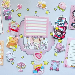 Pink stationery set