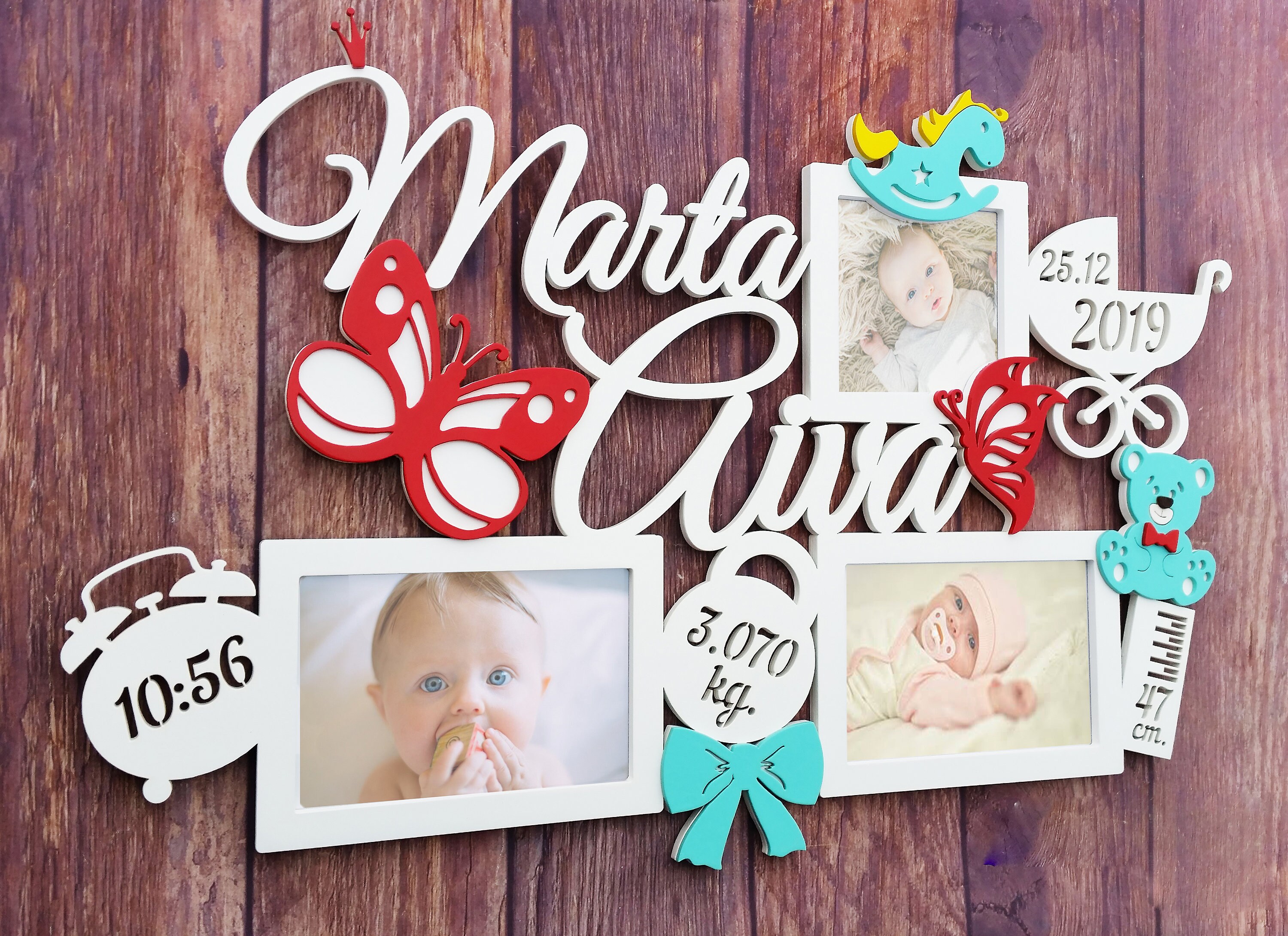 Baby Gift Personalized Baby Photo Frame Newborn Gift Baby - Etsy