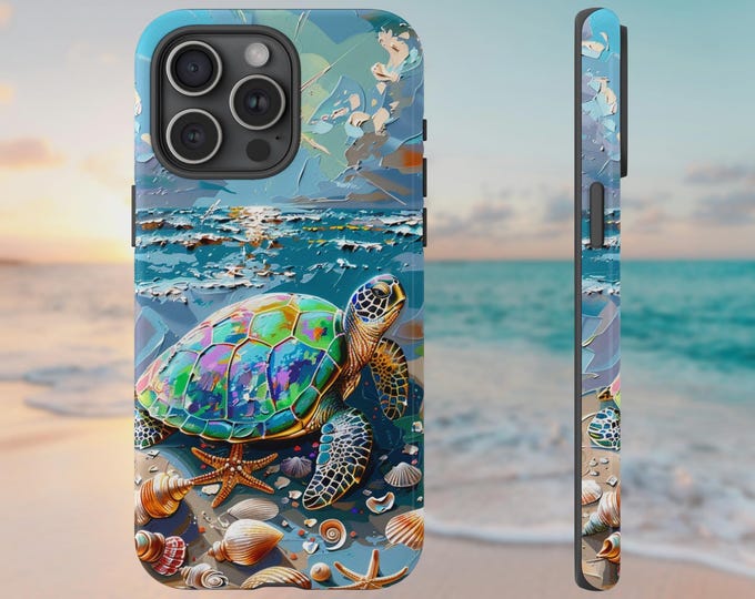 Pastel Blue Jellyfish Reflective Reef Phone Case: iPhone, Galaxy, Pixel - Lifetime Warranty