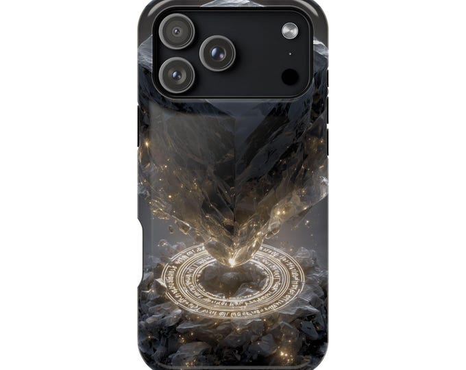 Cube of Liquid Obsidian Phone Case: iPhone, Galaxy, Pixel - Lifetime Warranty