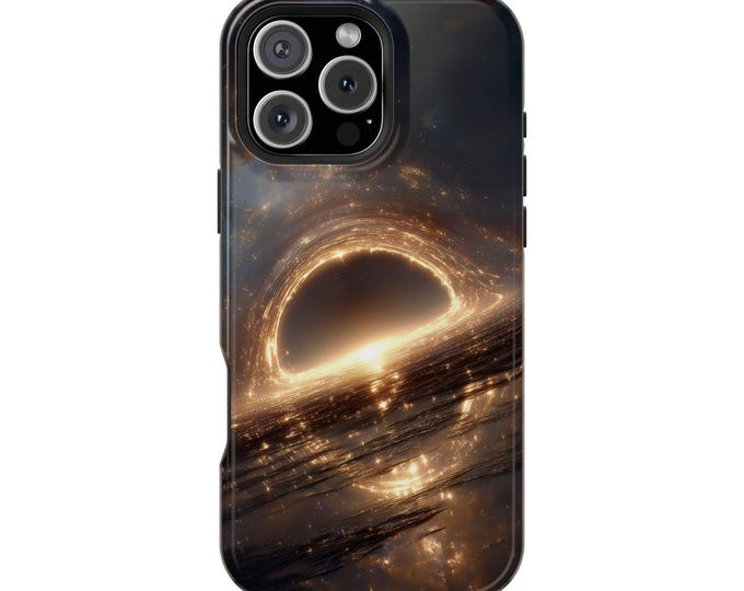 Black Hole Space Distortion Phone Case: iPhone, Galaxy, Pixel - Lifetime Warranty