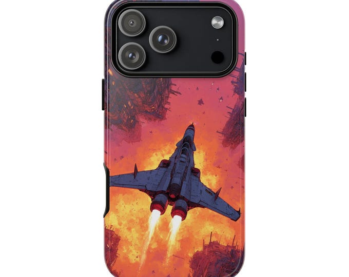 Mech Jet Rocket Booster Anime Phone Case: iPhone, Galaxy, Pixel - Lifetime Warranty