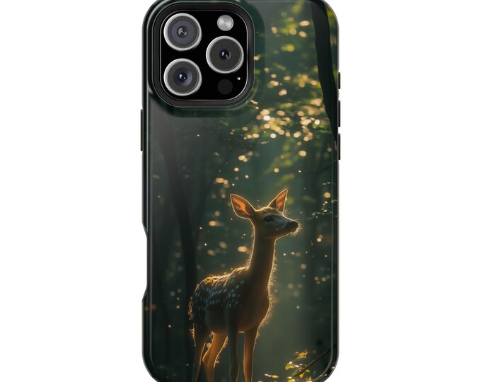 Deer Misty Forest Dawn Nature Wilderness Phone Case: iPhone, Galaxy, Pixel - Lifetime Warranty