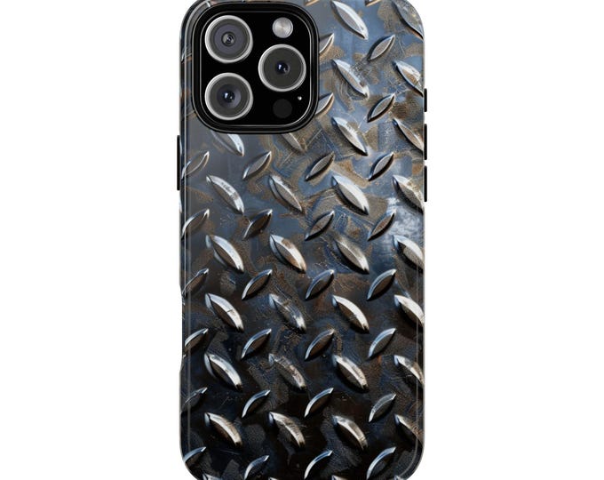 Diamond Plate Steel Sheet Print Phone Case: iPhone, Galaxy, Pixel - Lifetime Warranty