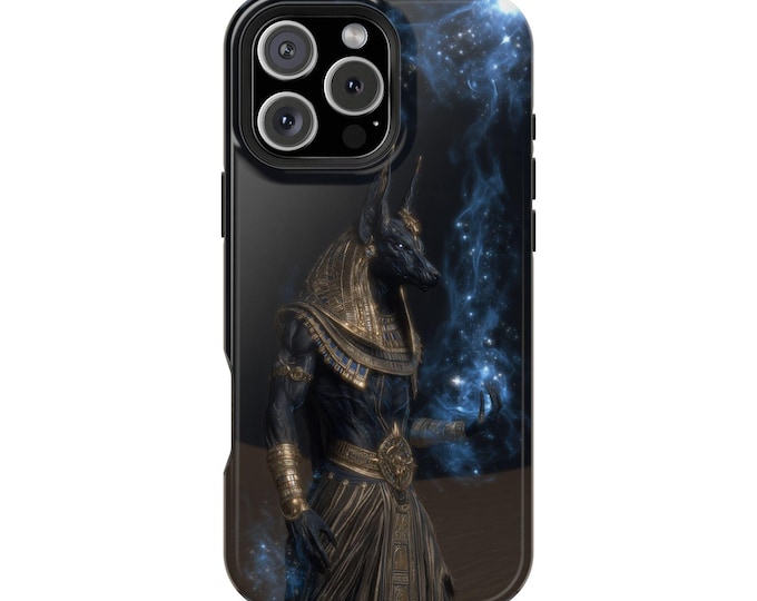 Anubis Blue Flame Pharaoh Egypt Desert Phone Case: iPhone, Galaxy, Pixel - Lifetime Warranty