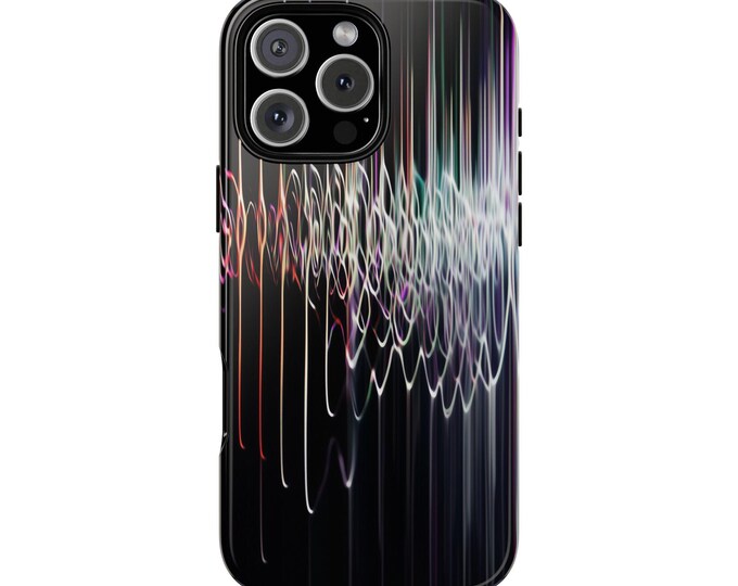 Pulsewidth Digital Echo Waves Phone Case: iPhone, Galaxy, Pixel - Lifetime Warranty