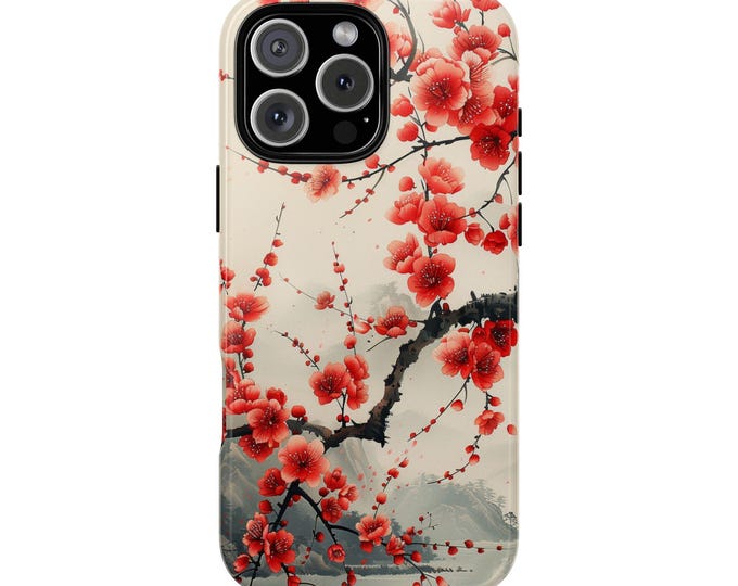 Japanese Sakura Pink Cherry Blossom Tree Phone Case: iPhone, Galaxy, Pixel - Lifetime Warranty