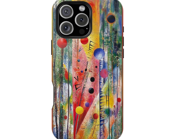 Rhythmic Kandinsky Explosion Harmony Phone Case: iPhone, Galaxy, Pixel - Lifetime Warranty