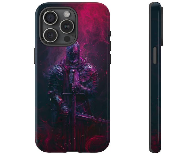Dual Sword Knight Souls Abstract Phone Case: iPhone, Galaxy, Pixel - Lifetime Warranty