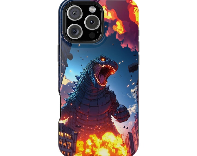 Kaiju Monster Rampage Comic-Style Art Phone Case: iPhone, Galaxy, Pixel - Lifetime Warranty