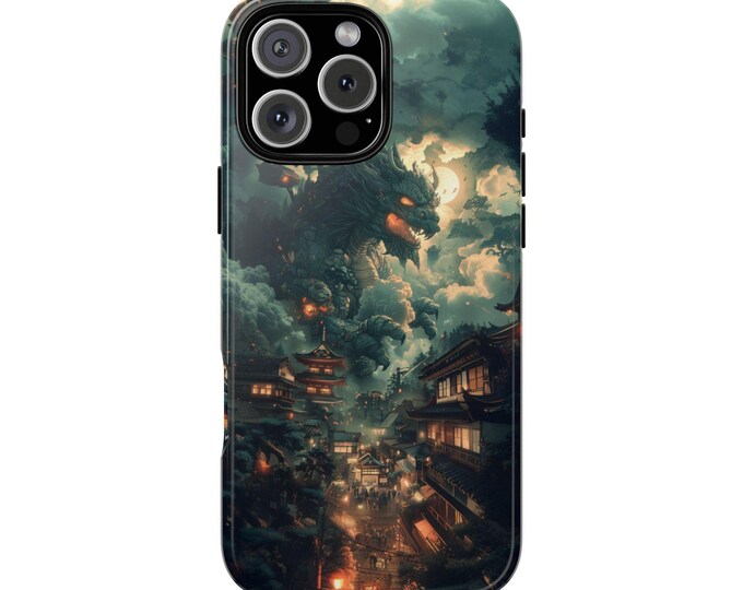 Kaiju Dragon Monster Attack in Japan City Phone Case: iPhone, Galaxy, Pixel - Lifetime Warranty
