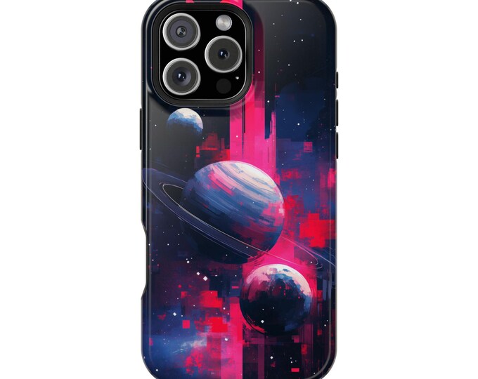 Abstract Planet System Cosmic Art Phone Case: iPhone, Galaxy, Pixel - Lifetime Warranty