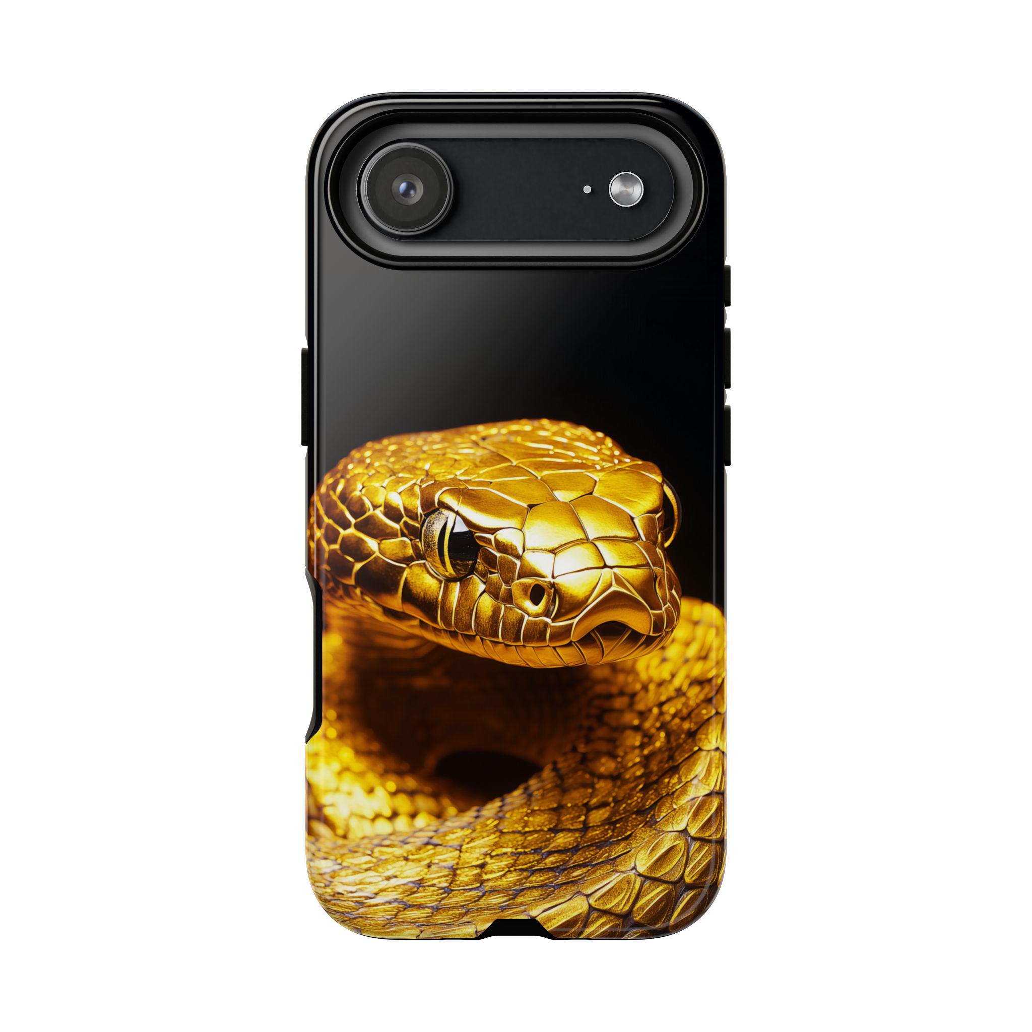 Golden Snake Viper Gold Case: iPhone | Galaxy | Pixel - Magsafe