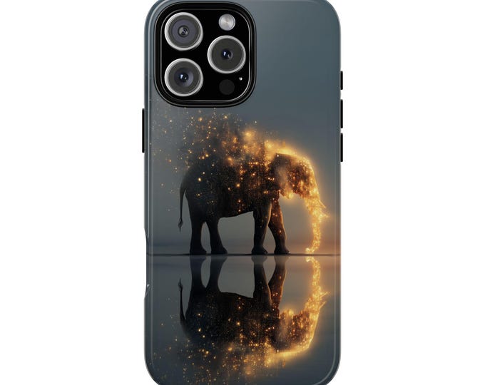 Dreamscape Elephant Glowing Star Embers Phone Case: iPhone, Samsung Galaxy, Pixel - Lifetime Warranty