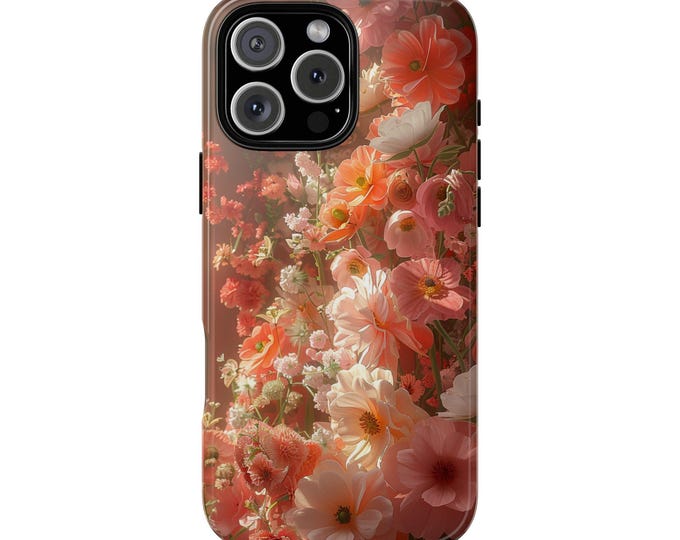 Pink Bouquet Beautiful Flowers Phone Case: iPhone, Galaxy, Pixel - MagSafe Compatible