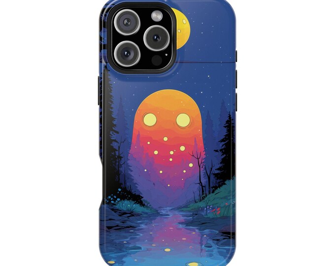 Forest Spirit Orange Glow Phone Case: iPhone, Galaxy, Pixel - Lifetime Warranty