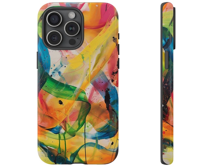 Ultra Abstract Colorful Brush - Tough Phone Case: iPhone, Galaxy, Pixel - Lifetime Warranty