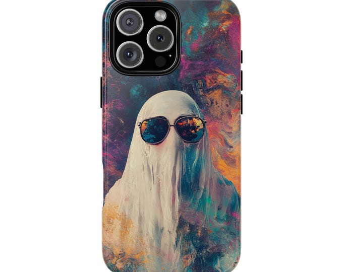 Ghost Sunglasses Halloween Phone Case: iPhone, Galaxy, Pixel - Lifetime Warranty