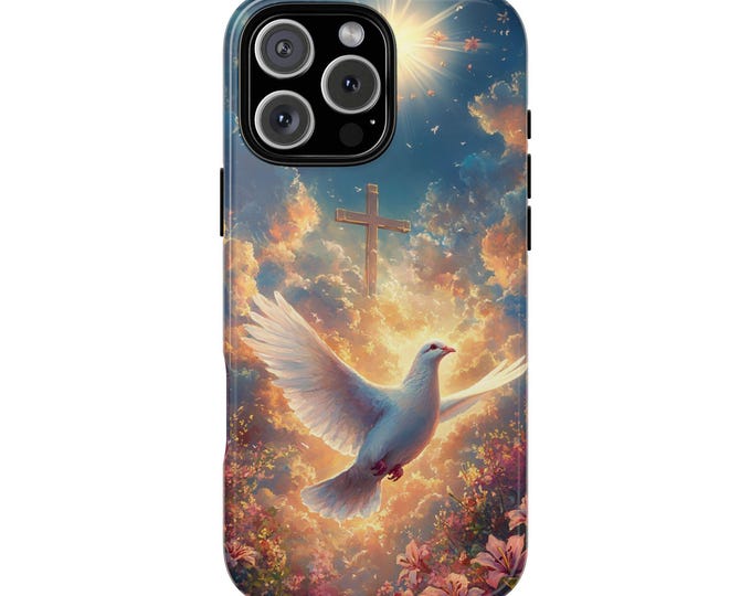 Peace Dove Cross Christian Faith Phone Case for iPhone | Samsung Galaxy | Google Pixel