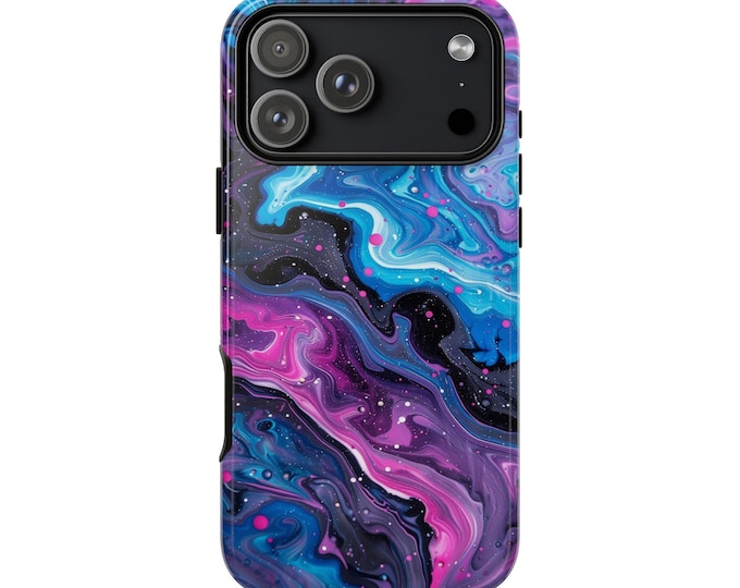 Purple Twilight Blue Liquid Hydro Dip Phone Case: iPhone, Galaxy, Pixel - Lifetime Warranty