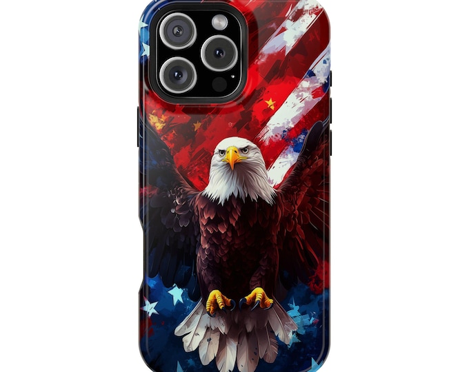 Eagle American USA Flag Phone Case: iPhone, Galaxy, Pixel - Lifetime Warranty