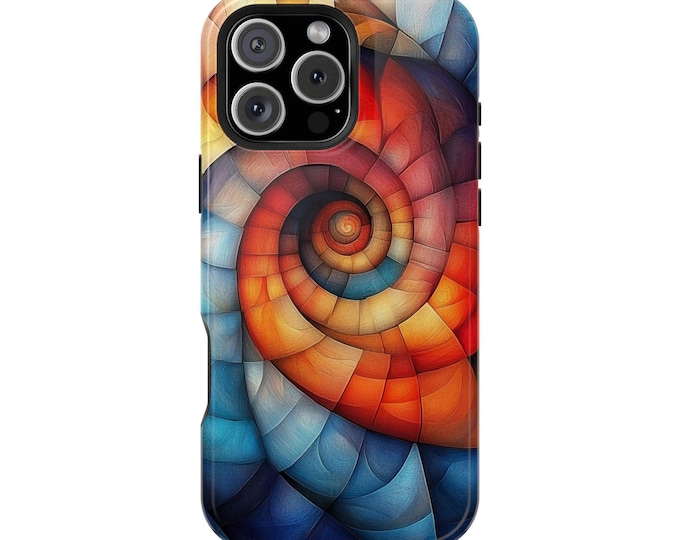 Infinite Bloom Sacred Fibonacci Spiral Phone Case: iPhone, Galaxy, Pixel - Lifetime Warranty