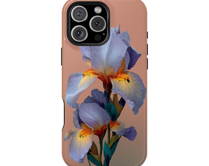 Iris Light Purple Flower Minimalism Phone Case for iPhone | Samsung Galaxy | Google Pixel