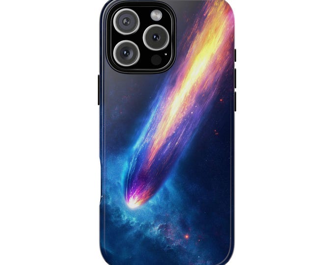 Purple Comet Translucent Fiery Tale Space Phone Case: iPhone, Galaxy, Pixel - Lifetime Warranty