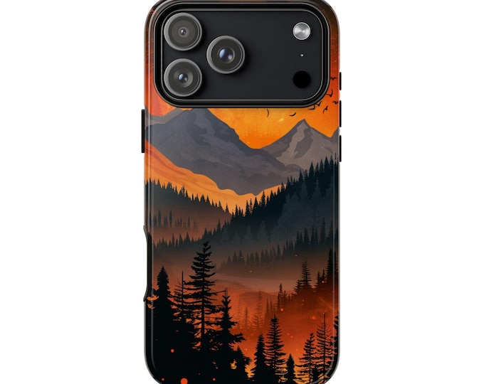 Forest Wilderness Full Moon Phone Case: iPhone, Galaxy, Pixel - Lifetime Warranty