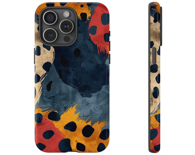 Abstract Leopard Jaguar Spots Phone Case: iPhone, Galaxy, Pixel - Lifetime Warranty