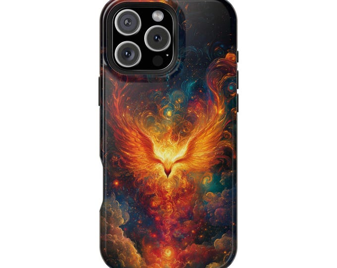 Blazing Firebird Fiery Phoenix Phone Case: iPhone, Galaxy, Pixel - Lifetime Warranty