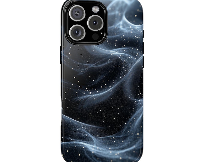 Motion Abstract Waves Fluid Particles Phone Case: Tough Cover for iPhone (MagSafe Compatible), Samsung Galaxy, Pixel