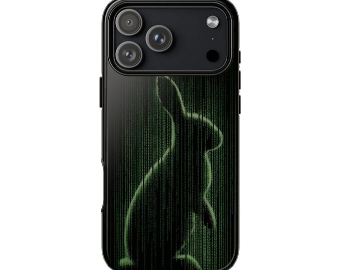 Rabbit Green Code Matrix Phone Case: iPhone, Galaxy, Pixel - Lifetime Warranty