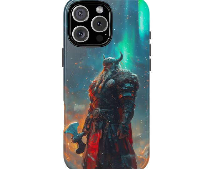 Viking Warrior God Celestial Cosmos Thor Phone Case: iPhone, Galaxy, Pixel - Lifetime Warranty