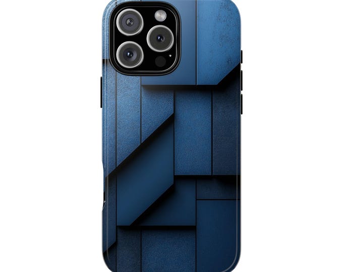 Black Gradient Block Dune Wall Abstract Phone Case: iPhone, Galaxy, Pixel - Lifetime Warranty