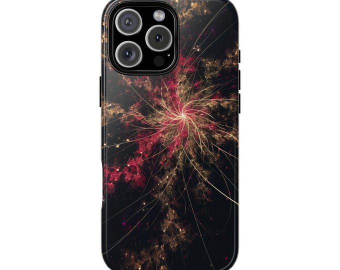 Dynamic Cell Quasar Burst Gold Phone Case: iPhone, Galaxy, Pixel - Lifetime Warranty