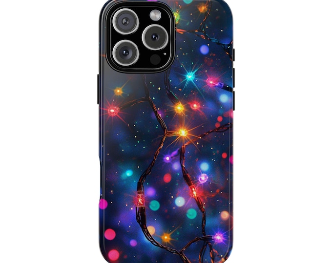 Christmas Light Strands Glowing Lights Phone Case: iPhone, Galaxy, Pixel - Lifetime Warranty
