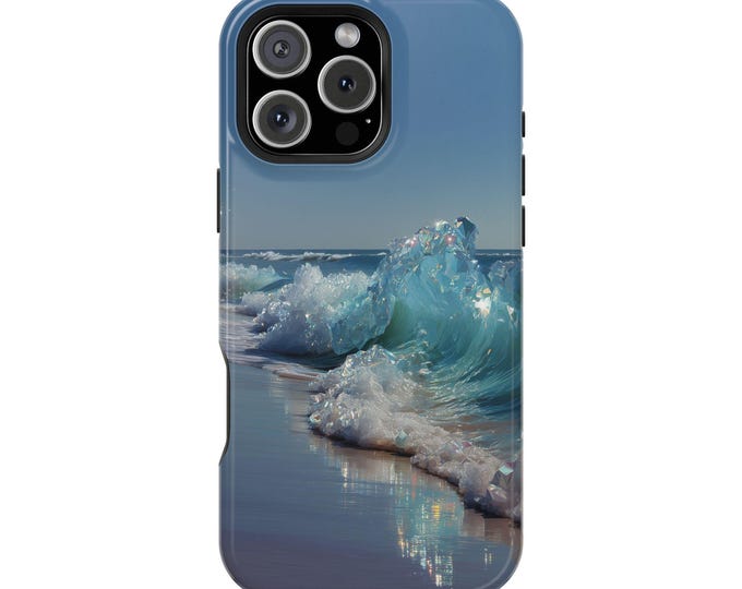 Wave Breaking Crystal Ocean Prism Sea Phone Case: iPhone, Galaxy, Pixel - Lifetime Warranty