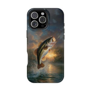Mighty Largemouth Bass Fish Wildlife - Phone Case for iPhone 16 16e 15 14 13 Pro Max | Galaxy S25 S24 | Pixel 9 9a | Wireless Charging