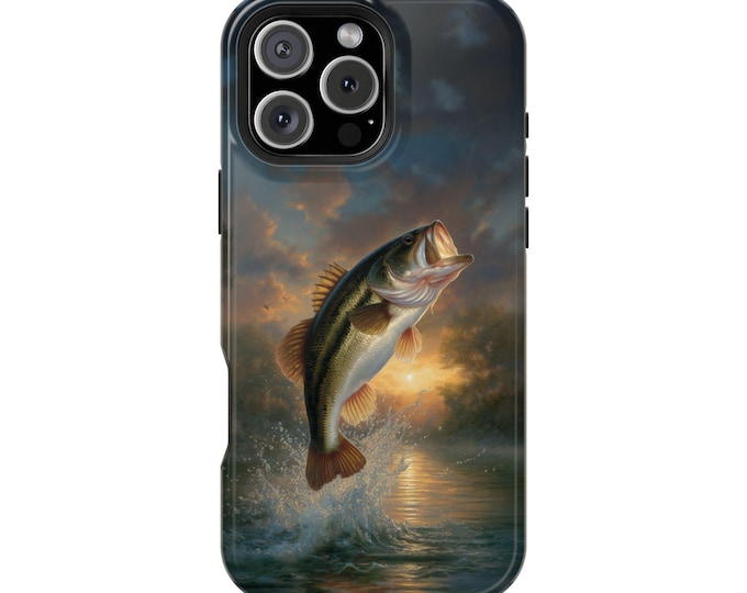 Mighty Largemouth Bass Fish Wildlife Phone Case: iPhone, Galaxy, Pixel - Lifetime Warranty