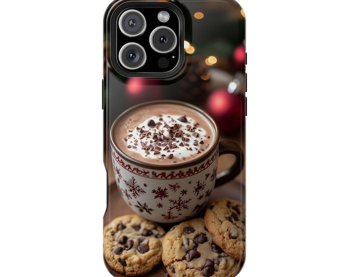Hot Cocoa Cookies Christmas Holiday Phone Case: iPhone, Galaxy, Pixel - Lifetime Warranty