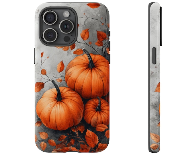 Autumn Pumpkins Harvest Halloween Thanksgiving Phone Case: iPhone, Galaxy, Pixel - Lifetime Warranty