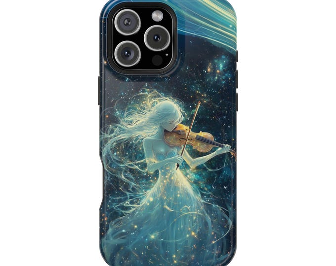 Ethereal Violin Anime Girl Phone Case: iPhone, Galaxy, Pixel - Lifetime Warranty