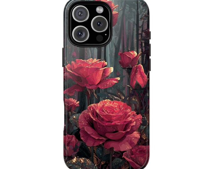 Red Rose Flowers Garden Enchanted Forest Phone Case for iPhone | Samsung Galaxy | Google Pixel