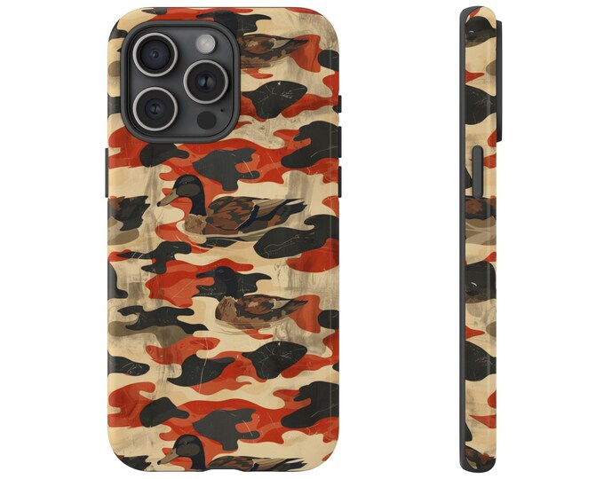Waterfowl Camouflage Duck Hunter Camo Phone Case: iPhone, Galaxy, Pixel - Lifetime Warranty