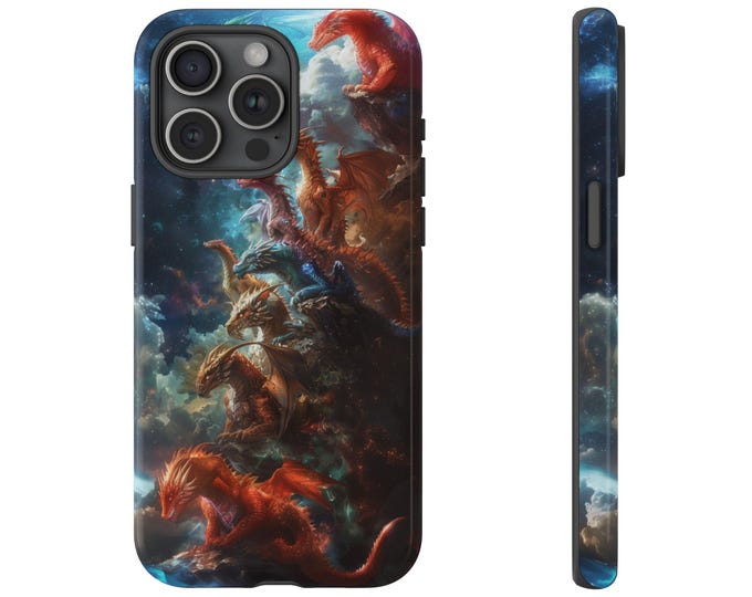 Galaxy Dragons Celestial Plane Phone Case: iPhone, Galaxy, Pixel - Lifetime Warranty