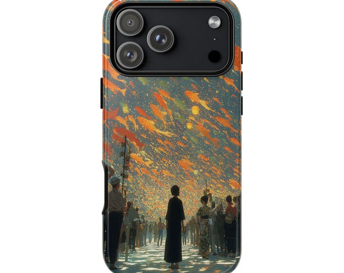 Fish Lantern Summer Festival Phone Case: iPhone, Galaxy, Pixel - Lifetime Warranty